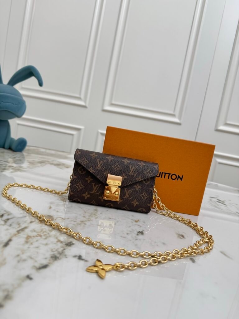 LOUIS VUITTON Bitsy Pouch 老花迷你鏈條包