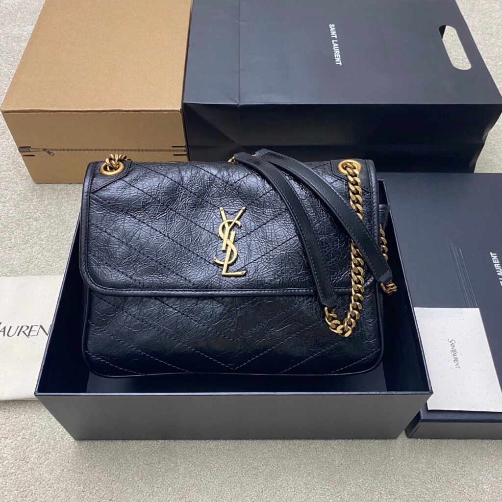 SAINT LAURENT Niki 鏈條包 黑色