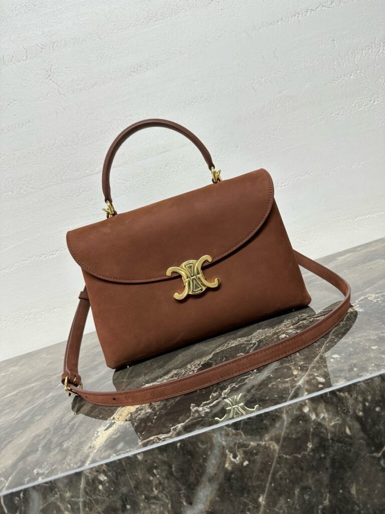CELINE NINO 中號手袋 黃褐色
