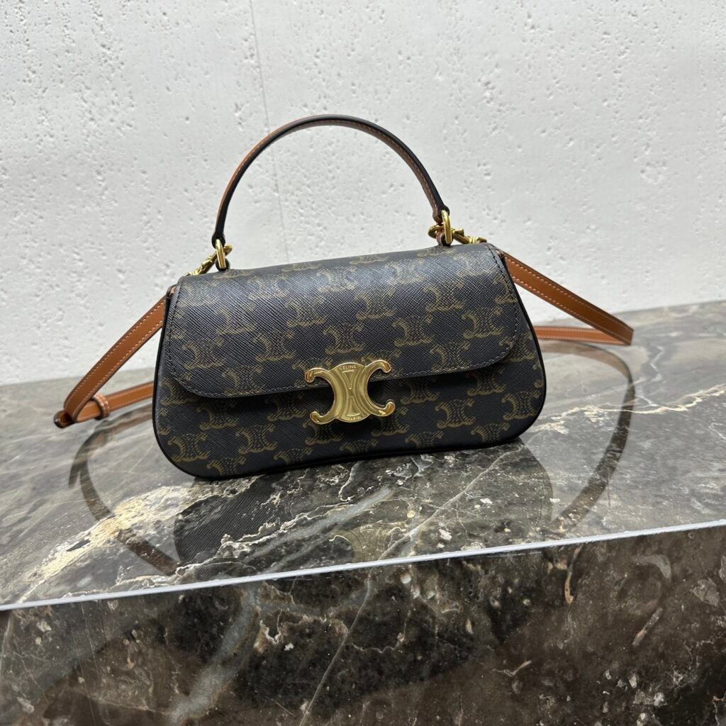 CELINE TEEN LOLA 凱旋門老花手提斜挎包
