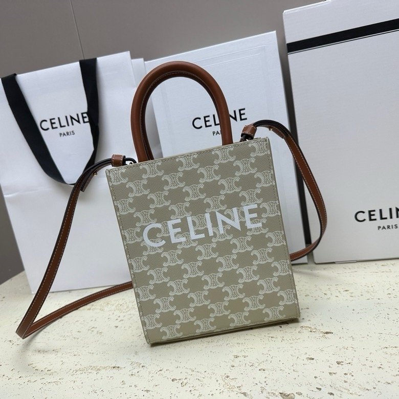CELINE 迷你直式 Cabas 托特包