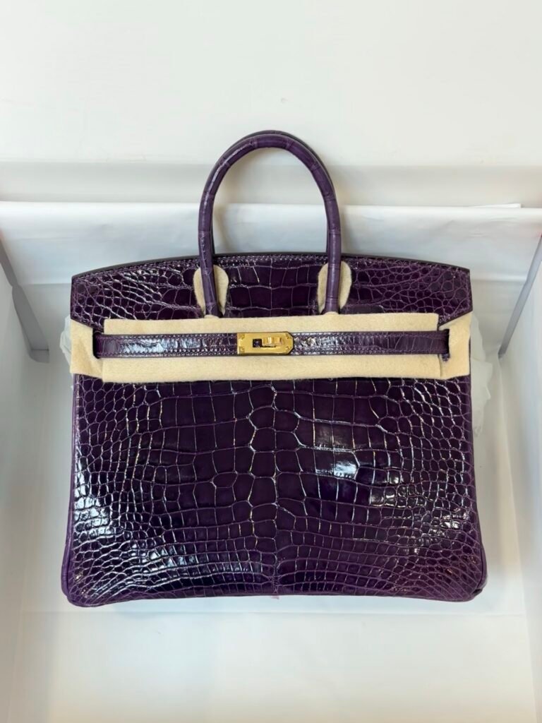 HERMÈS Birkin 25 手提包 紫色