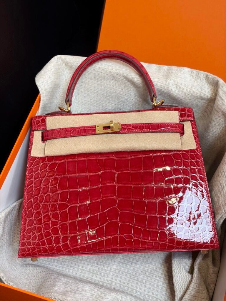 HERMÈS Kelly 25 手提包 紅色
