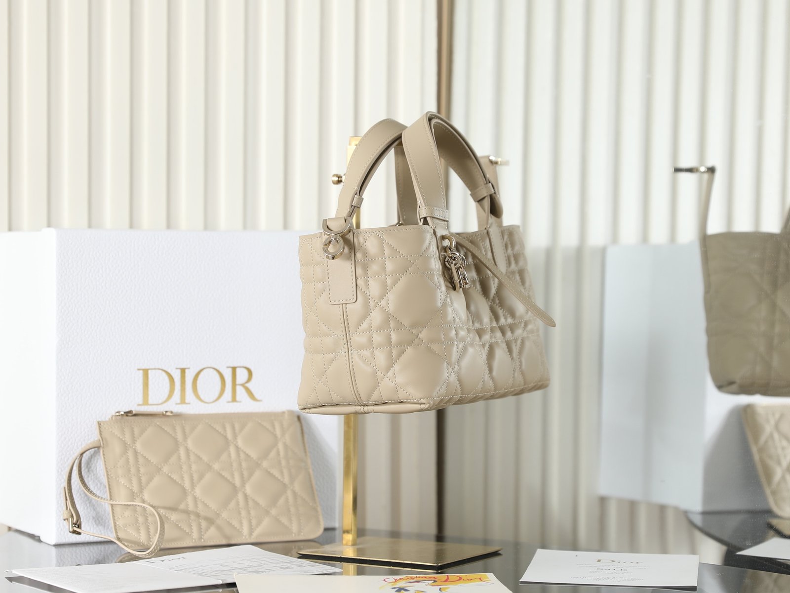DIOR TOUJOURS 托特包 象牙色:圖片 3
