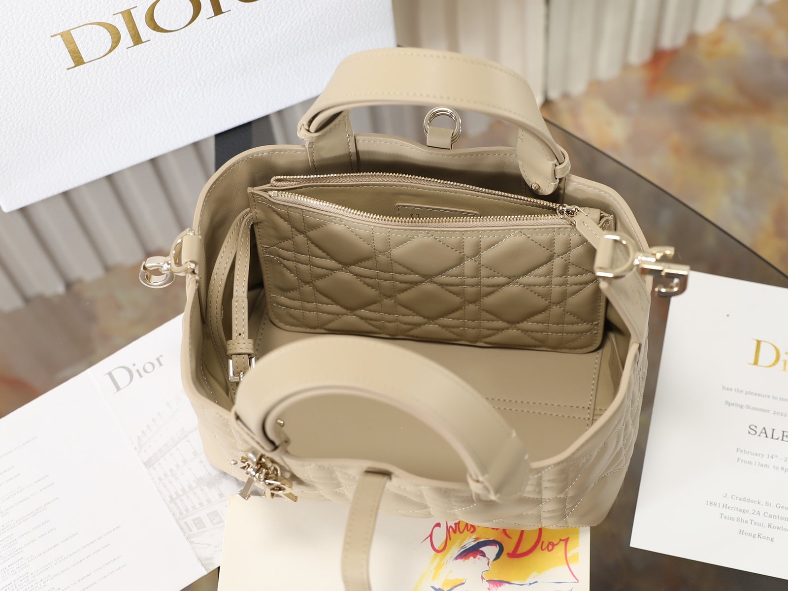 DIOR TOUJOURS 托特包 象牙色:圖片 6