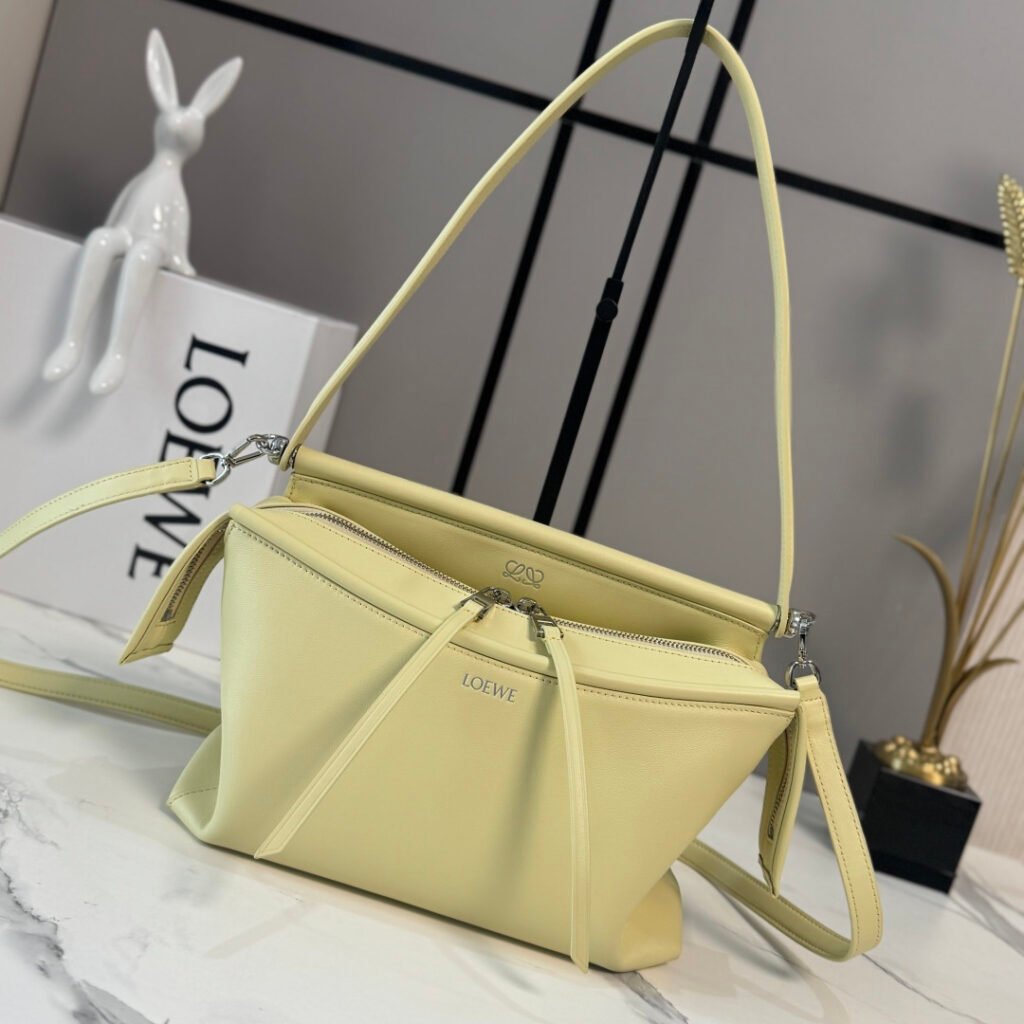 LOEWE Whisker 小號釉面牛皮手袋