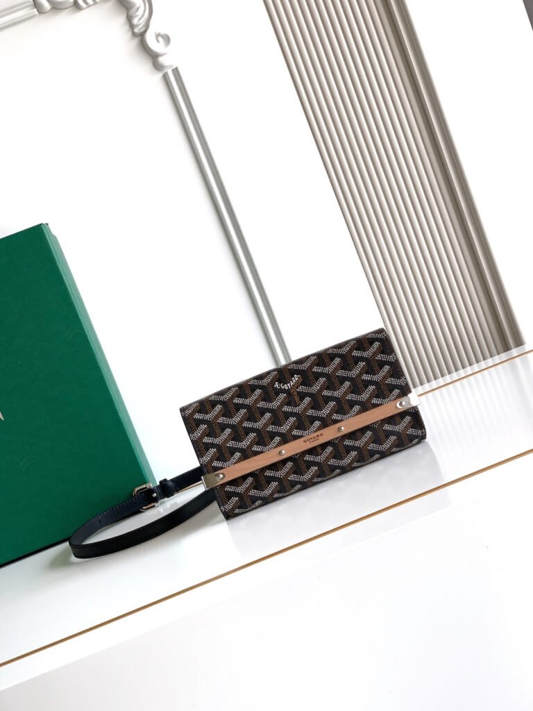 GOYARD Saïgon PM 木條包 黑棕